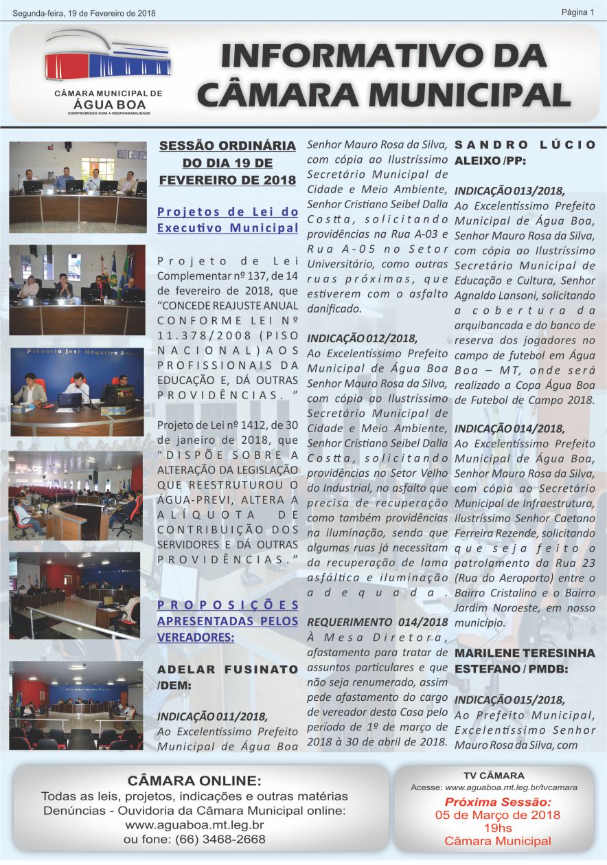 informativo 19 02 pagina 1